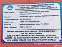 Proyek Revitalisasi di SDN 14 Lambu Kibang diduga Carut Marut, Pelaksanaan Terindikasi Tidak Sesuai RAB